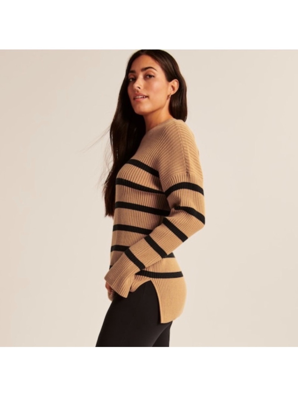 Abercrombie & Fitch Soft AF Collection Striped long Sweater Size‎ Medium